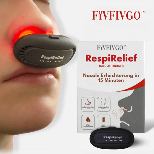 Fivfivgo™ RespiRelief Rotlicht Nasaltherapiegerät